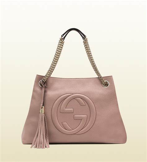 shopper gucci rosa|Gucci shoulder bag.